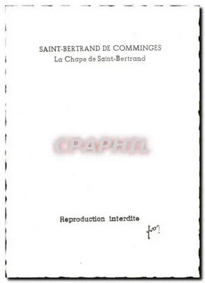 Kapelana Świętego Bertranda z Comminges — reprodukcja — Rewers
