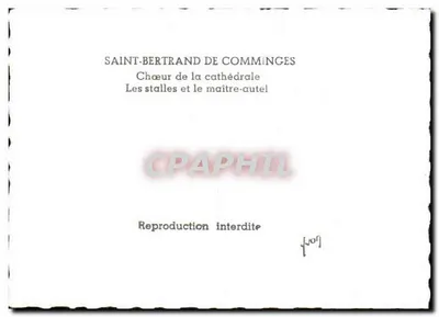 Saint-Bertrand de Comminges — Nave da catedral — As bancadas e o altar-mor — Verso