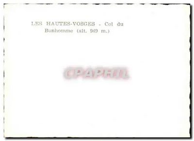 As Altas Vosges - Col du Bonhomme (alt. 949 m.) — Verso