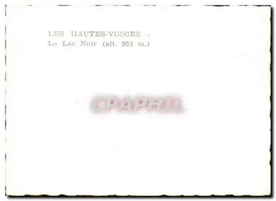 O Lago Negro — As Altas Vosges — editor H. Marais — Verso