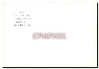 Roma - Campidoglio — n° de série non visible — Back