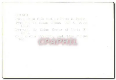 Rzym — Piramida Kalusa Cestiusza i Porta S. Paolo — Rewers