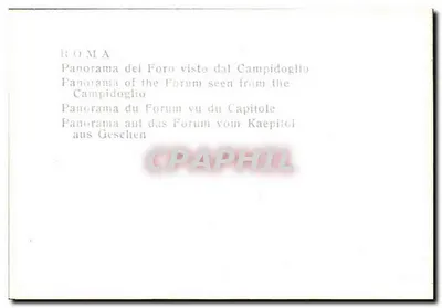 Rom — Panorama des Forums vom Capitole aus gesehen — Rückseite