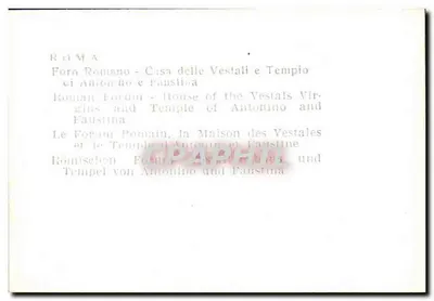 Rom - Forum Römisch - Haus der Vestalinnen und Tempel von Antoninus und Faustina — Rückseite