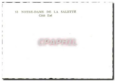 Notre-Dame de la Salette — Doğu Yüzü — n°18 — Arka yüz