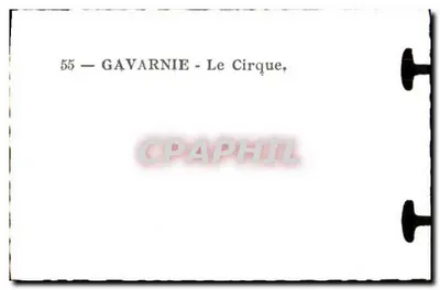 GAVARNIE - O Circo — série 55 — Verso