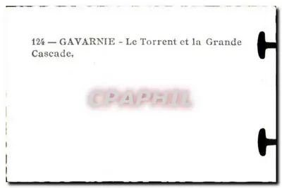 Gavarnie — O Torrente e a Grande Cachoeira — n°124 — Verso