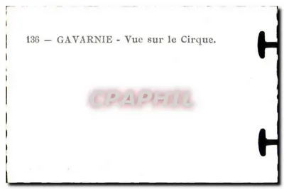 Gavarnie — Vista sobre o Cirque — série 136 — Verso