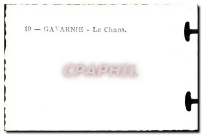 Gavarnie — Le Chaos — série 19 — Verso