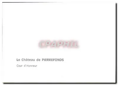 Zamek PIERREFONDS — Dziedziniec — Rewers