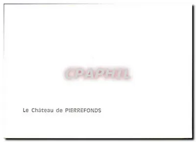 Zamek w Pierrefonds — widok na jezioro z neniepuchami — Rewers