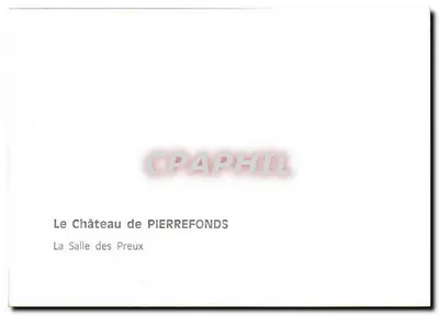 Zamek PIERREFONDS — Sala Preux — Rewers