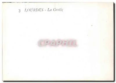 Lourdes — Jaskinia — n°3 — Rewers