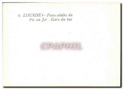 Lourdes - Funicular Pic au Jer - Gare du bas — Rewers