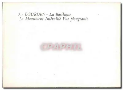 Lourdes — Bazylika — Widok z góry — Rewers