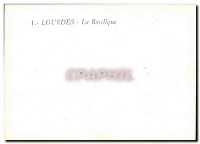 Lourdes — Bazylika — wydawca nieznany, numer seryjny 1. — Rewers