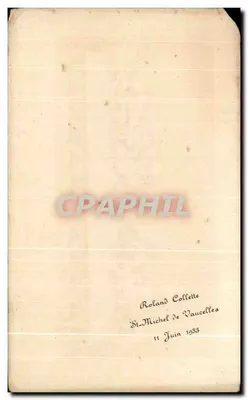 A Última Ceia — reprodução da obra de Leonardo da Vinci — editada por Boursin & Cie, Paris, n° P.17 — Verso