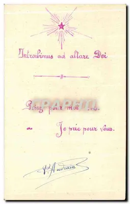Sagrada Família — oração — Mignard, editor, Paris, n° 3755 — Verso