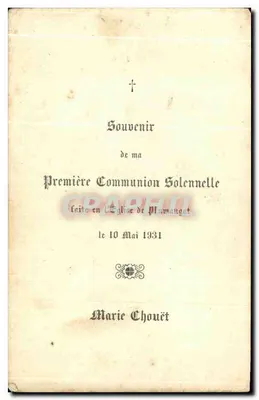Komunia św. Jana — Procure Générale, Paryż — n° 259 — Rewers