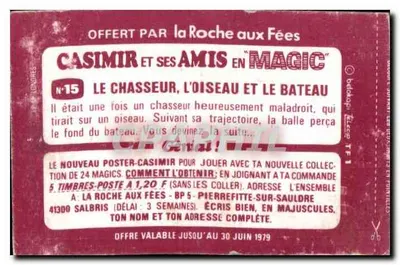 La Roche aux Fées — Casimir i jego przyjaciele w Magic — N°15 — Rewers