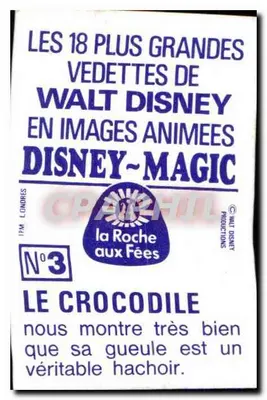 La Roche aux Fées — Krokodyl — Disney-Magic N°3 — Rewers