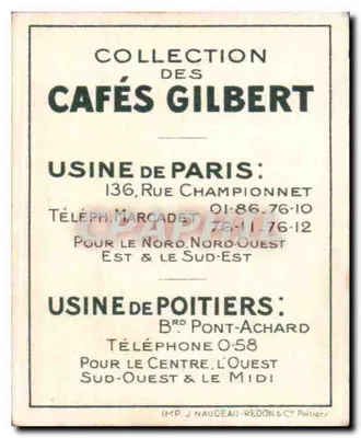 Sob Carlos VII — Série VIII — Cafés Gilbert N°3 — Verso