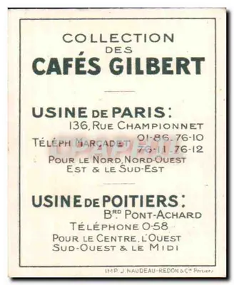 Sob Luís XVI — Série VIII — Cafés Gilbert N°7 — Verso