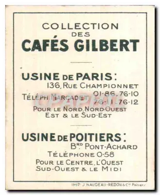 Sob a Revolução — Série VIII — Cafés Gilbert N°8 — Verso