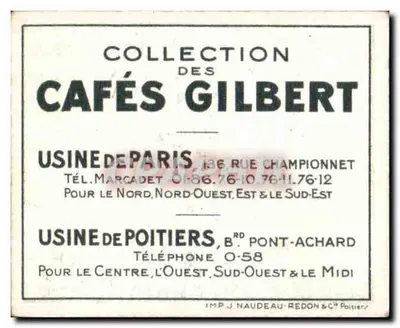 Krawcy — seria IX — Kawiarnie Gilbert, N°10 — Rewers
