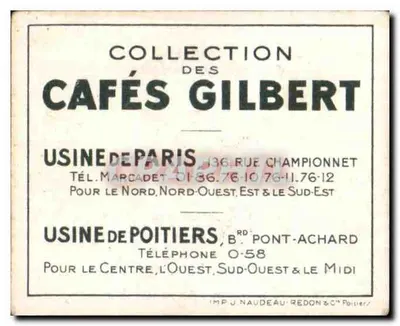 Dom Etruskowski — seria XV, nr 5 — Cafés Gilbert — Rewers