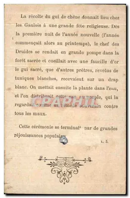 Festa de Teutatès ou cerimônia do gui — L. 5 — Editor não visível — Verso