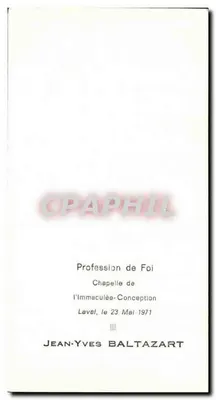 Dois pássaros sobre uma haste florida — Carmel N.-D. de la Paix, Chalon-sur-Saône, n° 809 — Imprimé en France — Verso