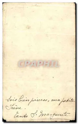 Listwa z Jezusem — ilustracja religijna — B. F. / A.S. / Bouvard & F. n° 848 — Rewers