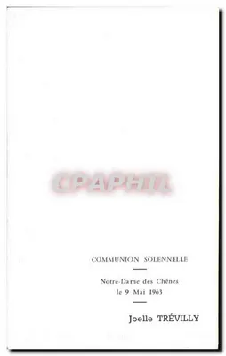 Cruz de pedra e aldeia em colina — Notre-Dame des Chênes — Joelle Trévilly — Verso