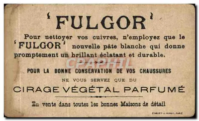 Usunięcie talerza z radisem — Société Générale des Cirages Français — Déposé & Tom Tit — Rewers