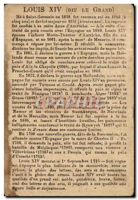 Louis XIV — Czekolada bez Równoważnika — Zarejestrowane — Rewers