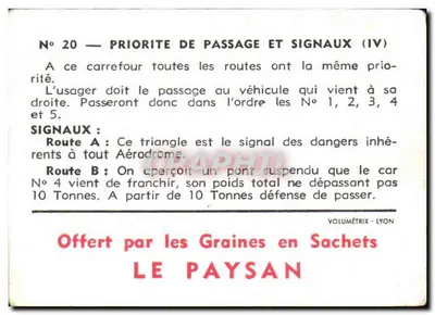 Imagem Prioridade De Passage Et Signaux — Verso