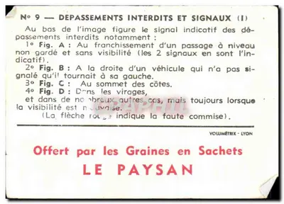 Sobrepasse proibido e sinais (I) — N° 9 — Volumétrix - Lyon — Verso