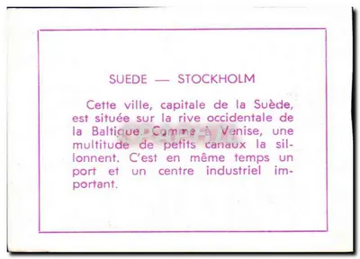 Stockholm — Szwecja — Rewers