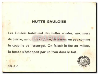 Hutte Gauloise — Série C — Edições Educativas — Verso
