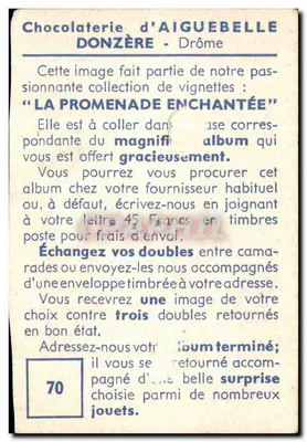 Marabou com saco — Aiguebelle — Chocolaterie d'Aiguebelle — Verso