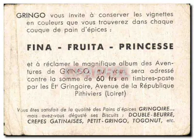 As Aventuras de Gringo — Carnaval — Gringoire — Verso