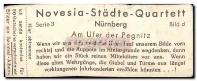 Niemcy — Nad brzegiem Pegnitz — Novesia-Städte-Quartett, seria 3, obraz d — Rewers