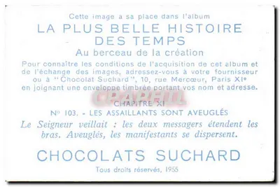 Les assaillants sont aveuglés — Chapitre XI — Chocolats Suchard, n° 103 — Rewers