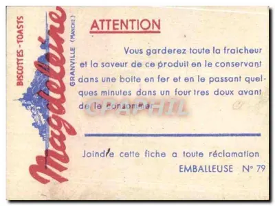 LE DOYENNÉ DE FOLGOËT — kolorowa ilustracja — wydawca LHC — Rewers