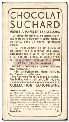 Middelbourg — Klasztor — Fot. Rap. Zbiór Czekolad Suchard 178 — Rewers