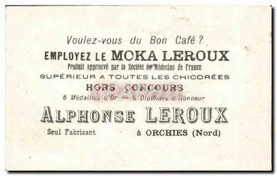 Igreja no inverno — cena de aldeia — Alphonse Leroux, Orchies (Nord) — Verso