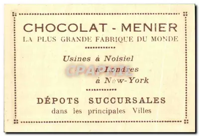 Madryt — Wielka Plac — Kolekcja Chocolat-Menier nr 129 — Rewers