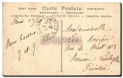 Paris — Cầu Arcole và Nhà Huyện — ND Phot. — Mặt sau