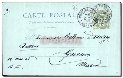 Versailles — Pokój Ludwika XIV — Phot. G. — Rewers